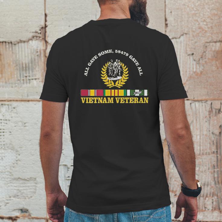 Vietnam Veteran All Gave Some 58479 Gave All Mens Back Print T-shirt Funny Gifts