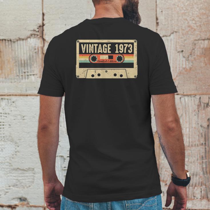 Vintage 1973 Made In 1973 49Th Birthday 49 Years Old Mens Back Print T-shirt Funny Gifts