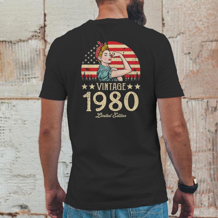 Vintage 1980 Limited Edition 1980 42Nd Birthday 42 Years Old Mens Back Print T-shirt Funny Gifts