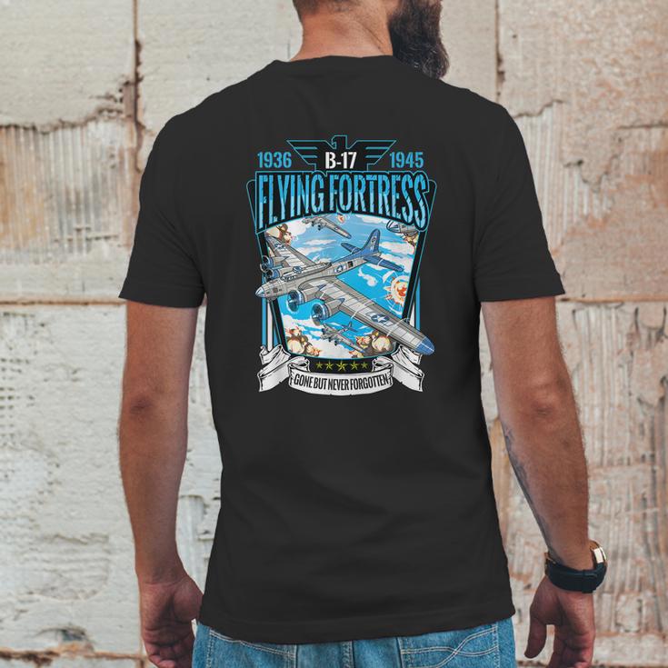 Vintage B17 Flying Fortress Ww2 Heavy Bomber Aviator Mens Back Print T-shirt Funny Gifts