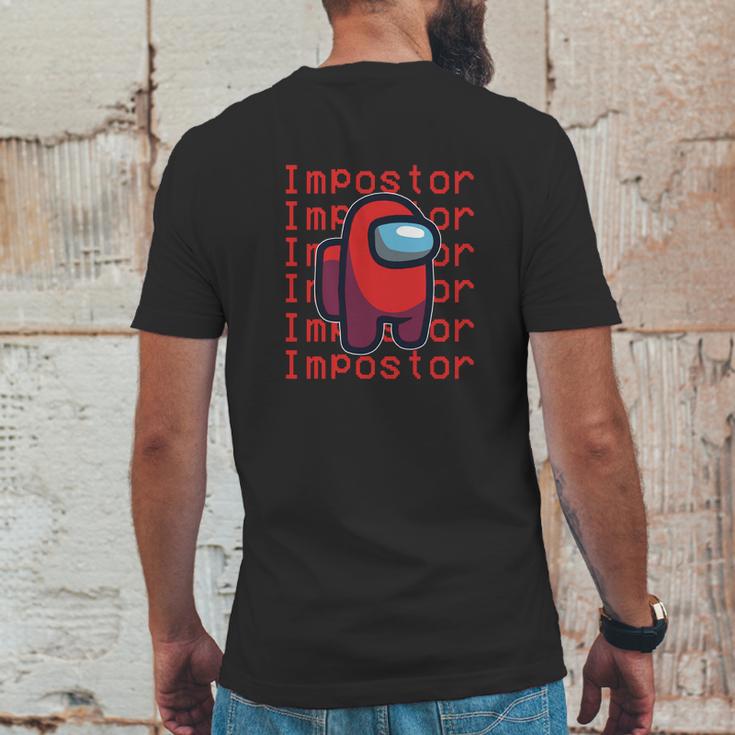 Vintage Impostor Among Us Mens Back Print T-shirt Funny Gifts