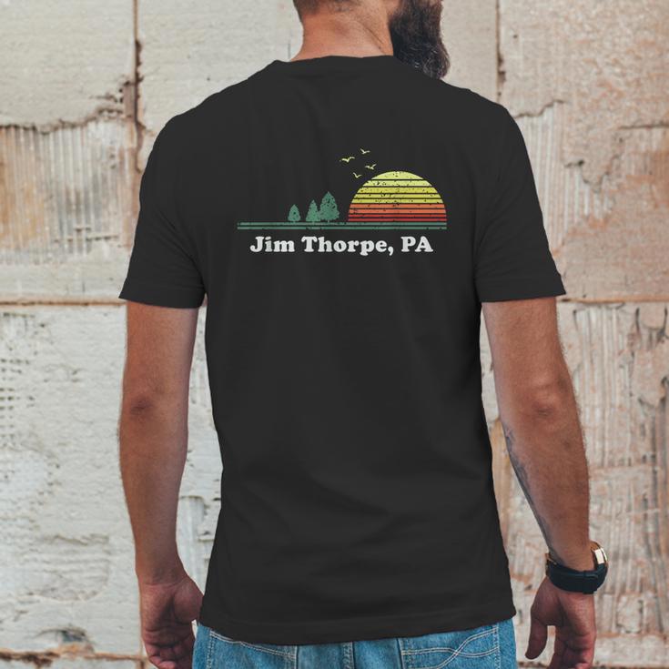 Vintage Jim Thorpe Pennsylvania Home Souvenir Print Mens Back Print T-shirt Funny Gifts