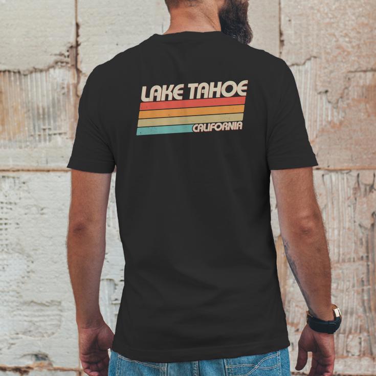 Vintage Lake Tahoe California Logo Mens Back Print T-shirt Funny Gifts