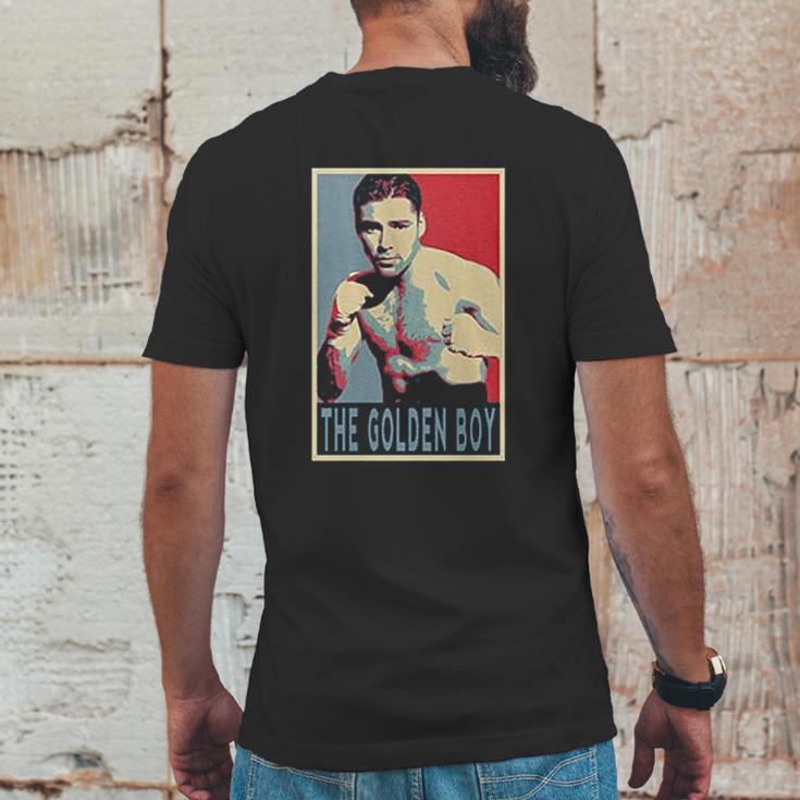 Vintage Oscar De La Hoya The Golden Boy Mens Back Print T-shirt Funny Gifts