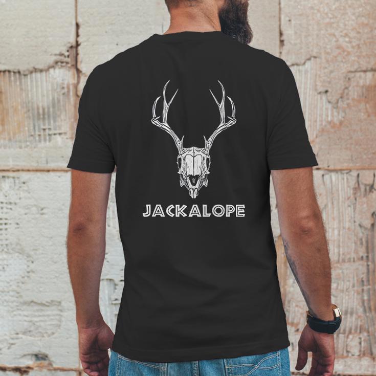 Vintage Retro Jackalope Skull Legendary Mens Back Print T-shirt Funny Gifts