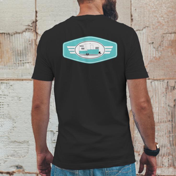 Vintage Shasta Camper Trailer Mens Back Print T-shirt Funny Gifts