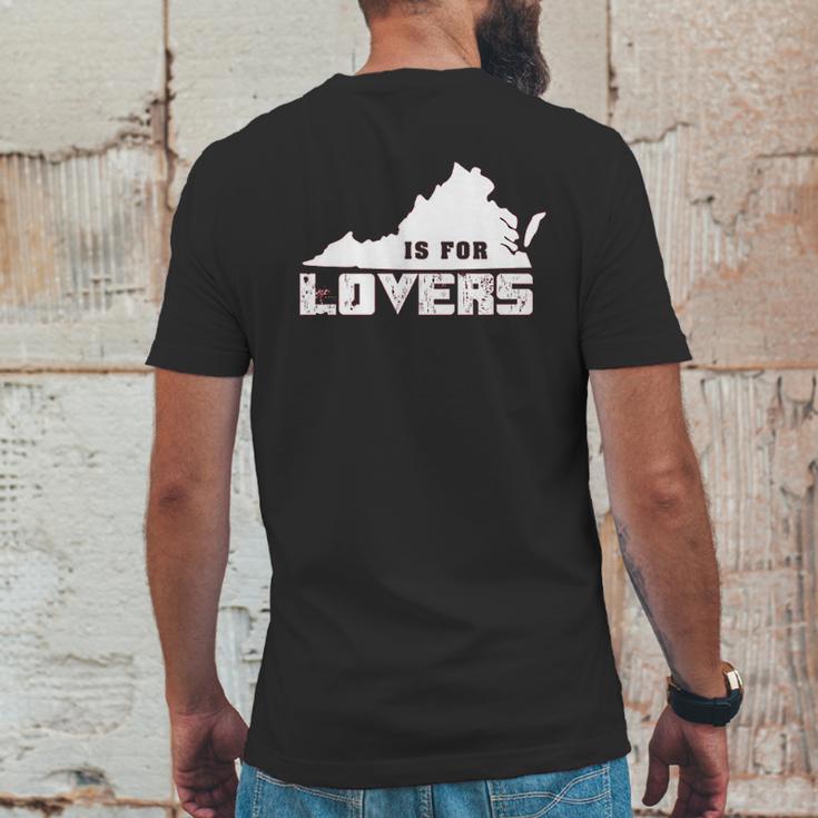 Virginia Lovers State Heart Vintage Throwback Gift Mens Back Print T-shirt Funny Gifts