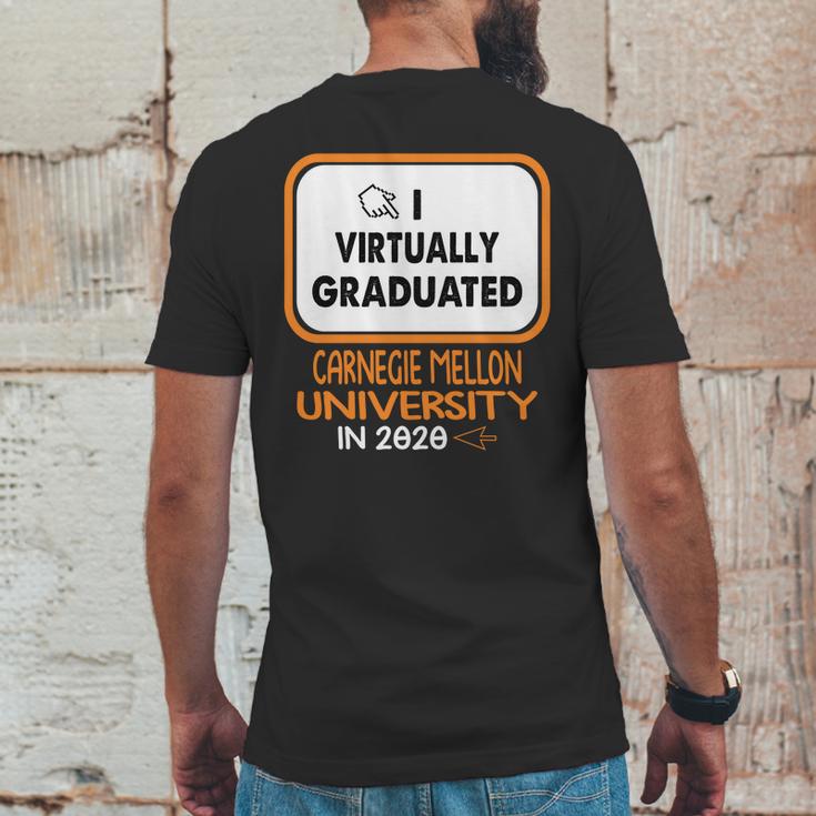 I Virtually Graduated Carnegie Mellon University In 2020 Mens Back Print T-shirt Funny Gifts