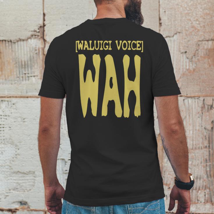 Waluigi Voice Shirt Mens Back Print T-shirt Funny Gifts