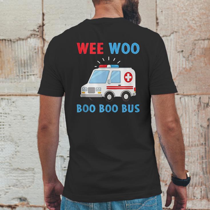 Wee Woo Boo Boo Bus Ambulance Driver Gift Mens Back Print T-shirt Funny Gifts