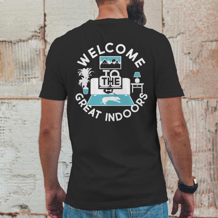 Welcome To The Great Indoors Mens Back Print T-shirt Funny Gifts