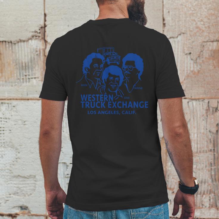 Western Truck Exchange Mens Back Print T-shirt Funny Gifts