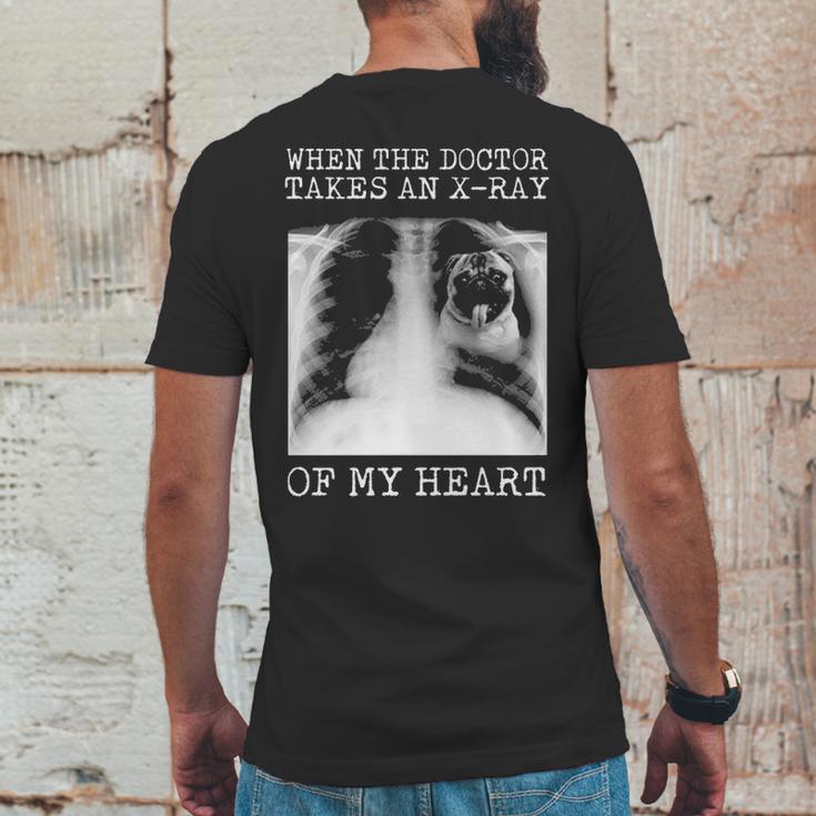 When The Doctor Takes An X Ray Of My Heart Pug Mens Back Print T-shirt Funny Gifts