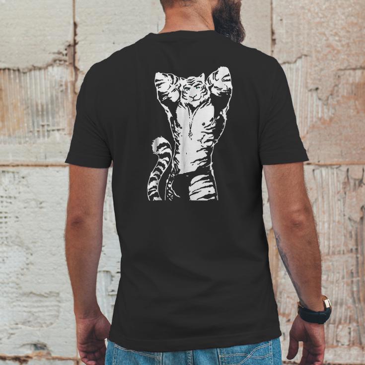 White Tiger Kemono Furries Mens Back Print T-shirt Funny Gifts