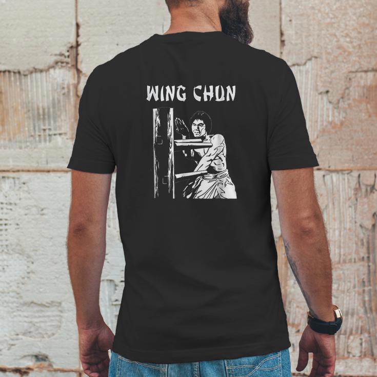 Wing Chun Kung Fu Martial Art Mens Back Print T-shirt Funny Gifts