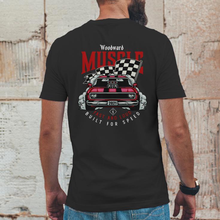 Woodward Muscle M1 Mens Back Print T-shirt Funny Gifts