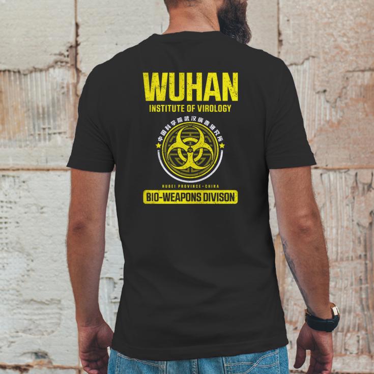 Wuhan Institute Of Virology T-Shirt Mens Back Print T-shirt Funny Gifts