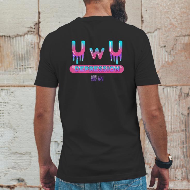 Yami Kawaii Owo Uwu Pastel Goth Harajuku Indie Aesthetic Sad Mens Back Print T-shirt Funny Gifts