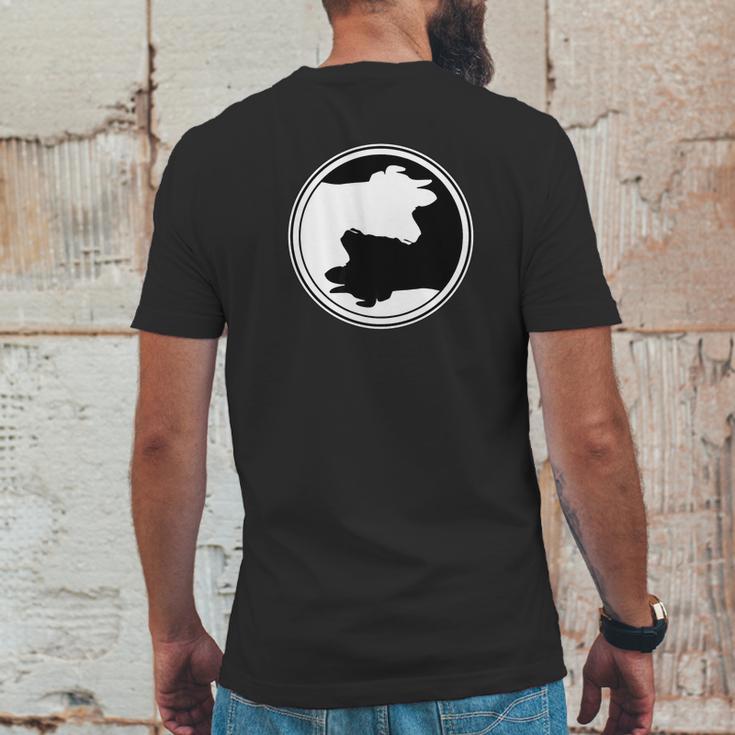 Yin Yang Cows Cow Mens Back Print T-shirt Funny Gifts