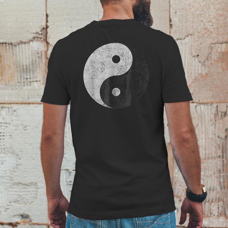 Yin Yang Symbol Tao Taijitu Yoga Peace Love Mens Back Print T-shirt Funny Gifts