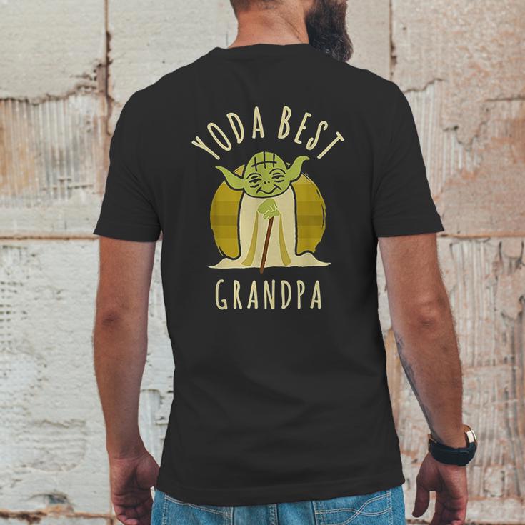 Yoda Best Grandpa Cartoon Yoda Mens Back Print T-shirt Funny Gifts