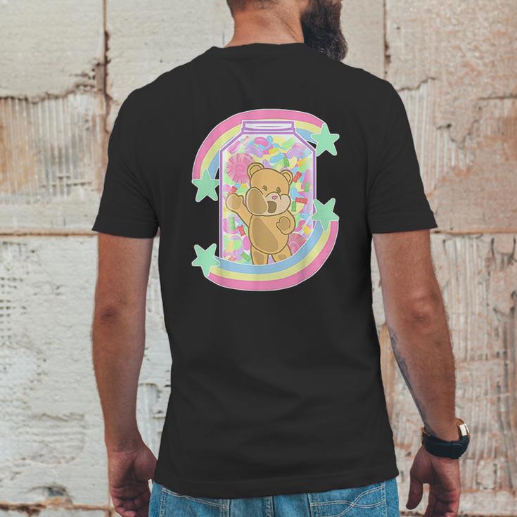 Yume Kawaii Clothing Bear In Candy Jar Pastel Goth Mens Back Print T-shirt Funny Gifts