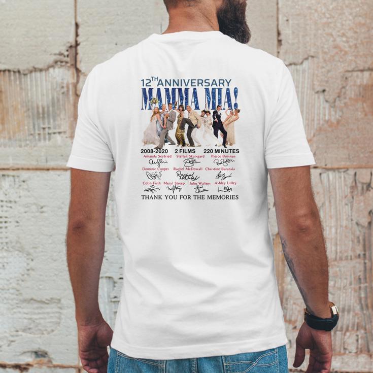 12Th Anniversary Mamma Mia Mens Back Print T-shirt Funny Gifts