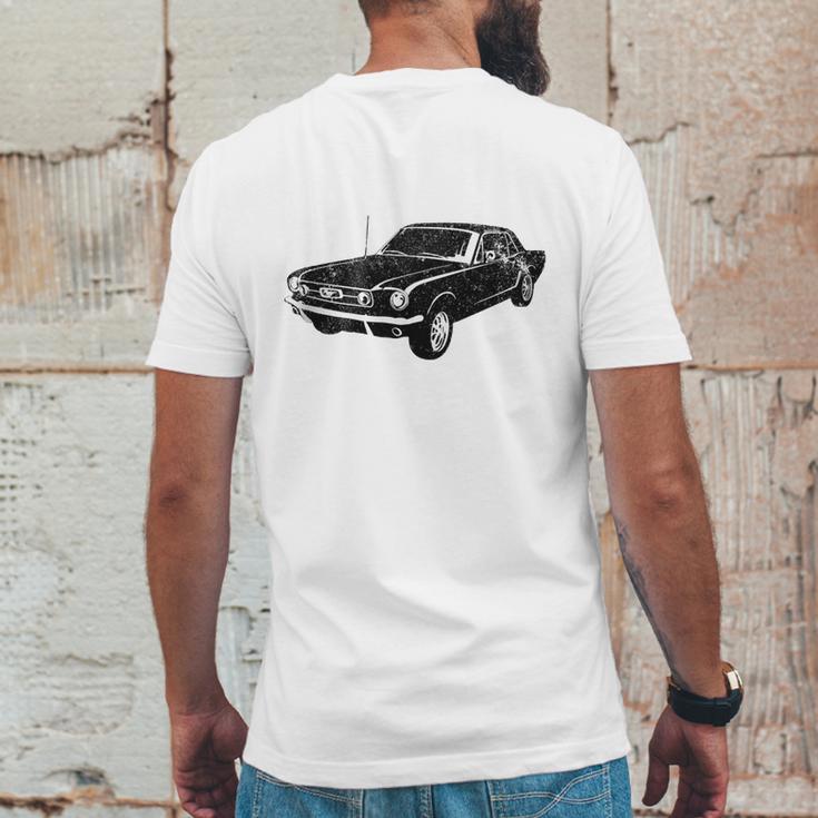 1965 Ford Mustang Coupe Mens Back Print T-shirt Funny Gifts