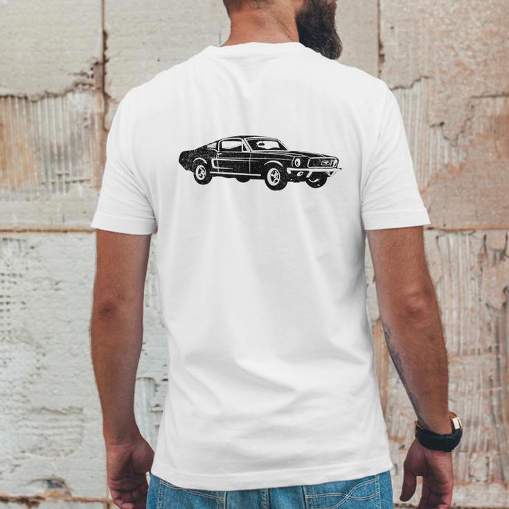 1968 Ford Mustang Fastback Mens Back Print T-shirt Funny Gifts