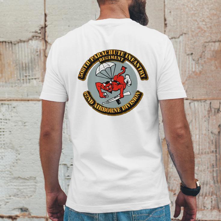 508Th Parachute Infantry Regiment Pir 82Nd Abn Mens Back Print T-shirt Funny Gifts