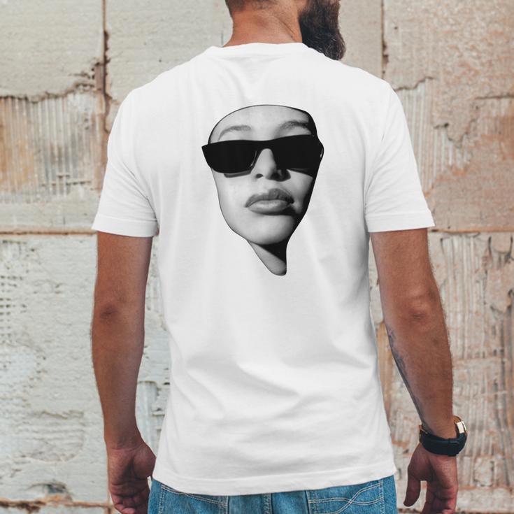 Aaliyah In Glasses Mens Back Print T-shirt Funny Gifts