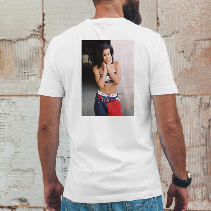 Aaliyah T-Shirt Mens Back Print T-shirt Funny Gifts