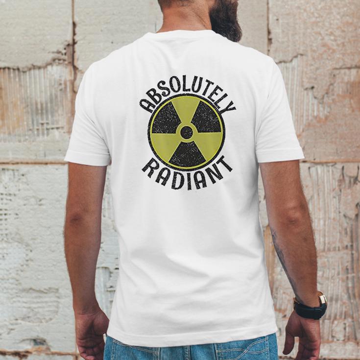 Absolutely Radiant Nuclear Radioactive Sign Mens Back Print T-shirt Funny Gifts