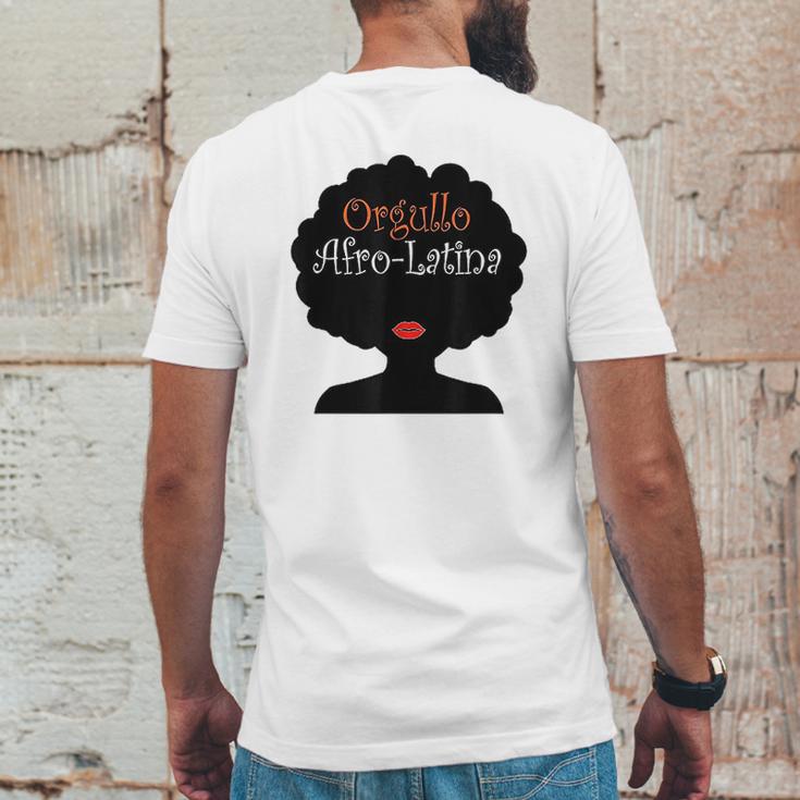 Afro Latina Orgullo Mens Back Print T-shirt Funny Gifts