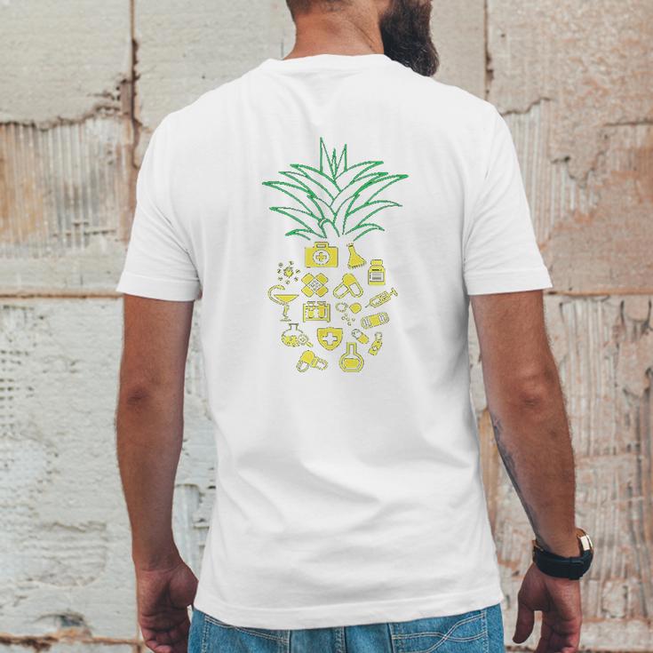 Aloha Pineapple Pharmacist Summer Pharmacy Mens Back Print T-shirt Funny Gifts