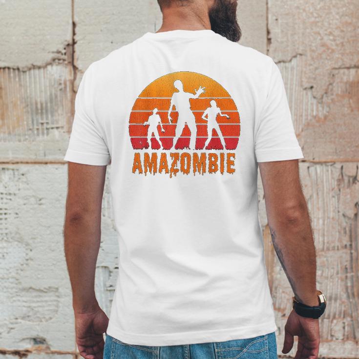 Amazombie Coworker Warehouse Zombie Gag Gift Mens Back Print T-shirt Funny Gifts