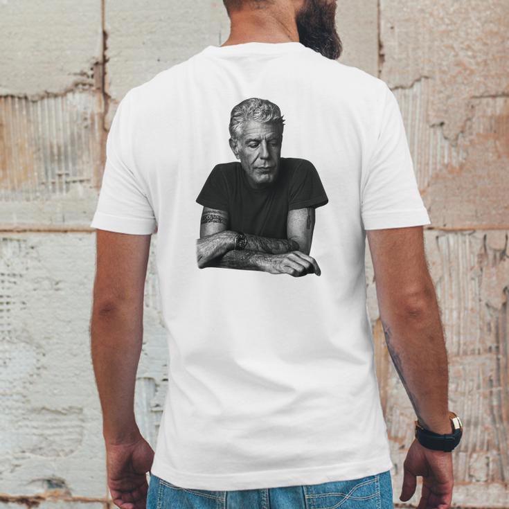 Anthony Bourdain Mens Back Print T-shirt Funny Gifts