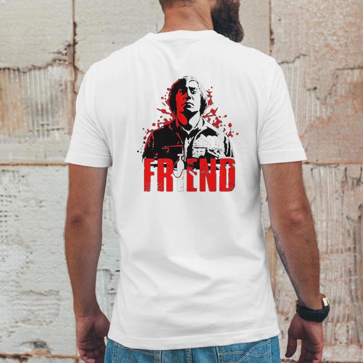 Anton Chigurh Friend No Country For Old Men Mens Back Print T-shirt Funny Gifts