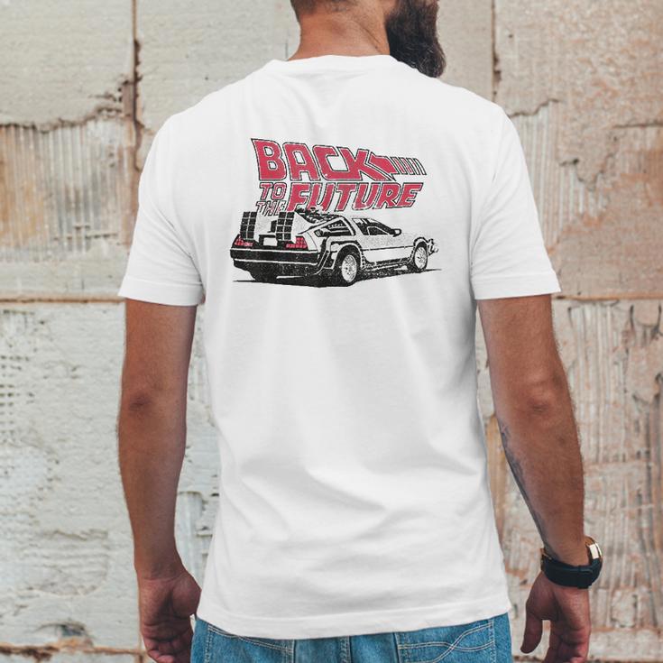 Back To The Future Delorean Graphic Mens Back Print T-shirt Funny Gifts