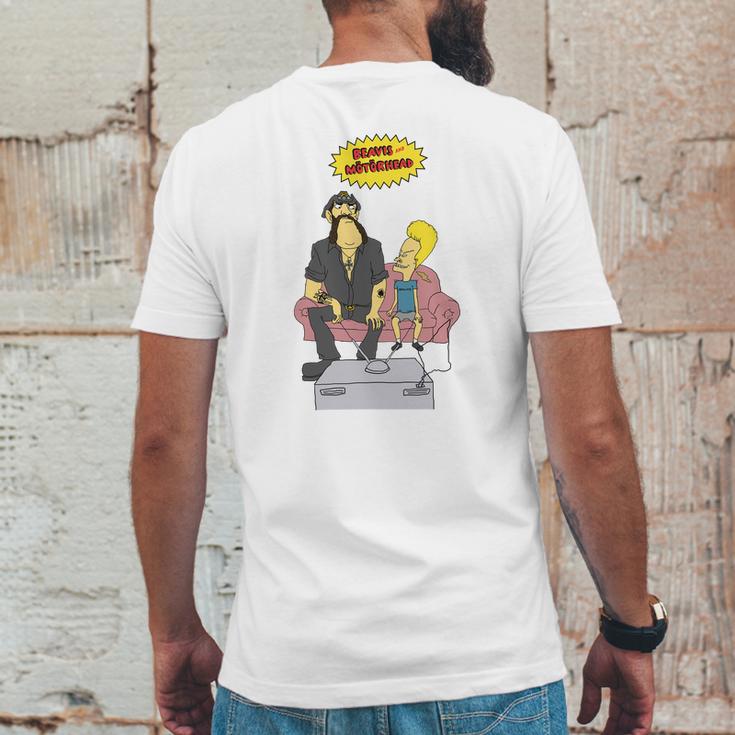 Beavis And Lemmy Mens Back Print T-shirt Funny Gifts