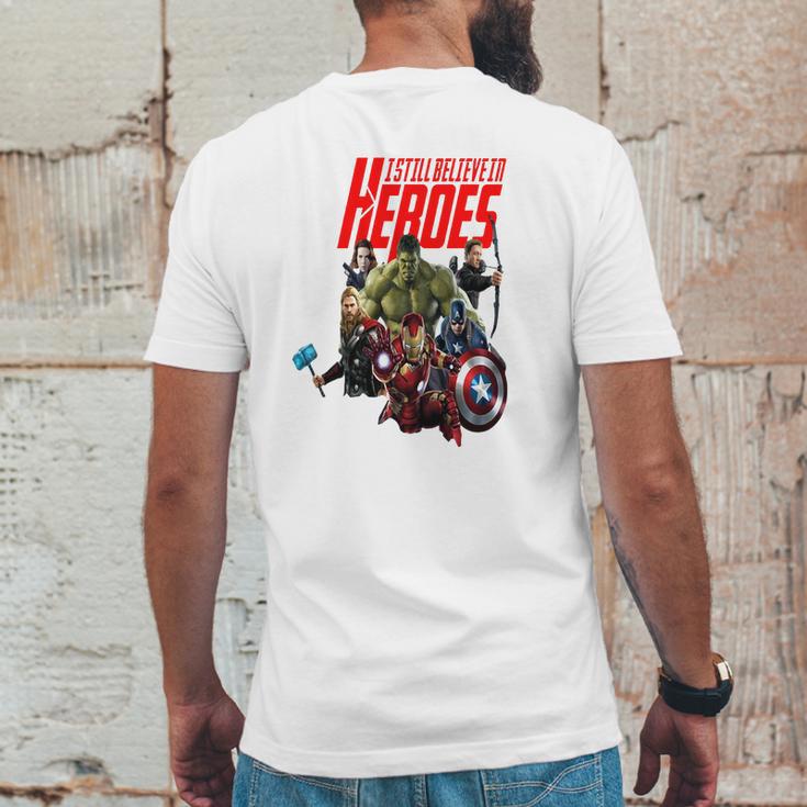 I Still Believe In Heroes Mens Back Print T-shirt Funny Gifts