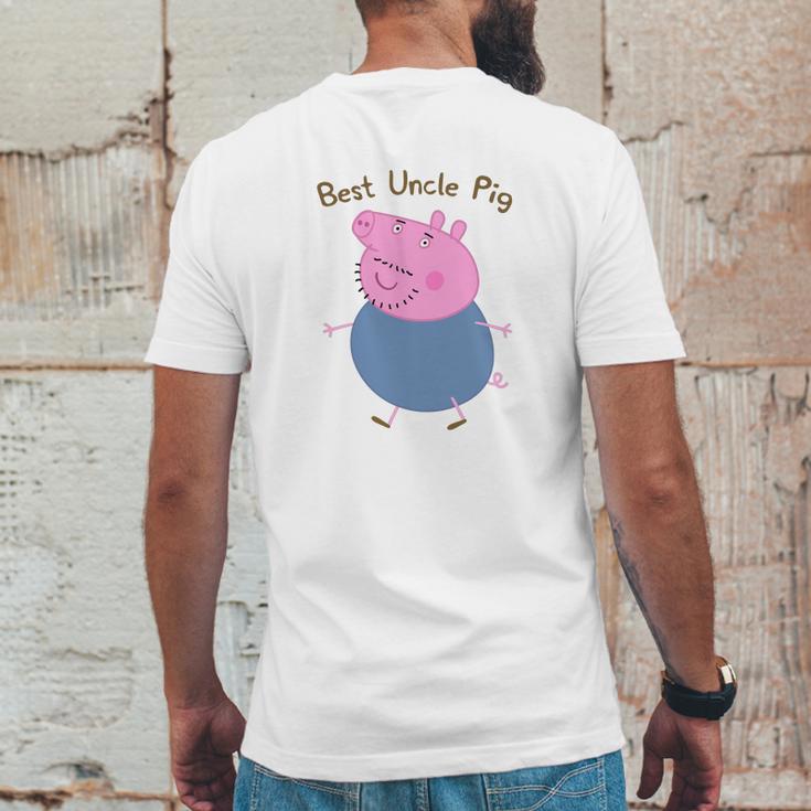 Best Uncle Pig Uncle Pig Peppa Pig Mens Back Print T-shirt Funny Gifts