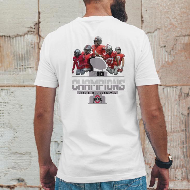 Big 2019 Big Ten Football Champions Ohio State Buckeyes Shirt Mens Back Print T-shirt Funny Gifts