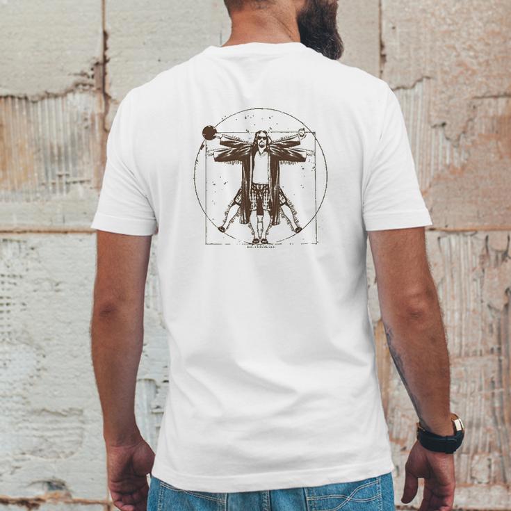 The Big Lebowski Vitruvian Mens Back Print T-shirt Funny Gifts