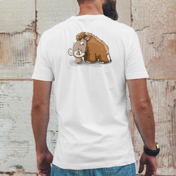 Big Wooly Mammoth Woolly Elephant Dinosaur Mens Back Print T-shirt Funny Gifts