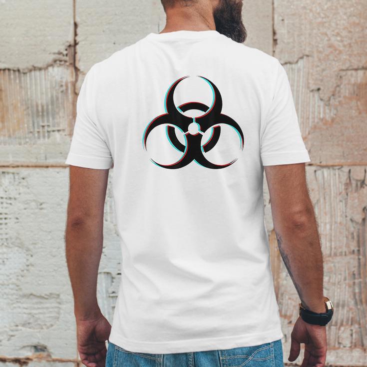 Biohazard Radioactive Symbol Nuclear Mens Back Print T-shirt Funny Gifts