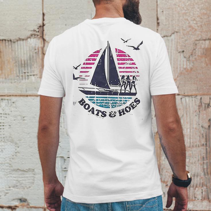 Boats And Hoes Sailing Mens Back Print T-shirt Funny Gifts