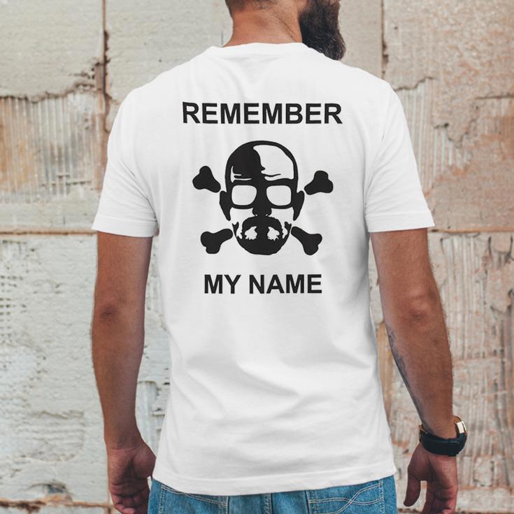 Breaking Bad Remember My Name Crossbones Mens Back Print T-shirt Funny Gifts