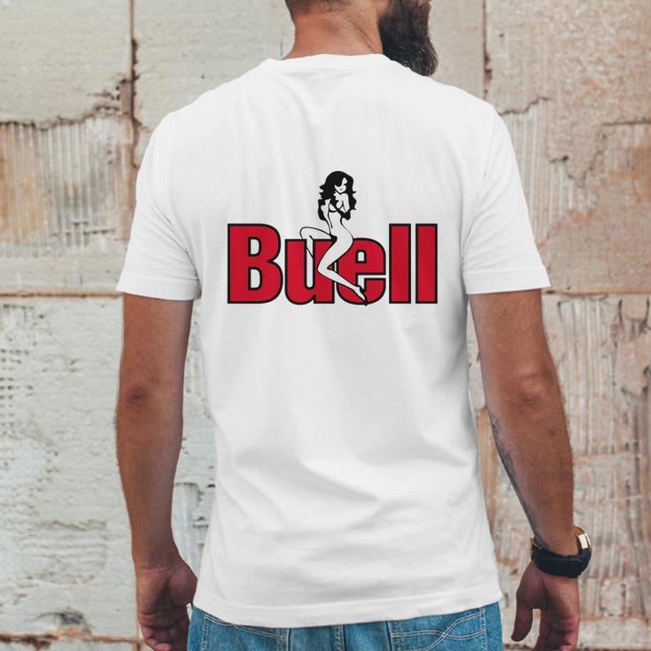 Buell Sexy Mens Back Print T-shirt Funny Gifts