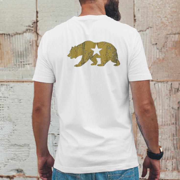 California Golden State Bear Mens Back Print T-shirt Funny Gifts